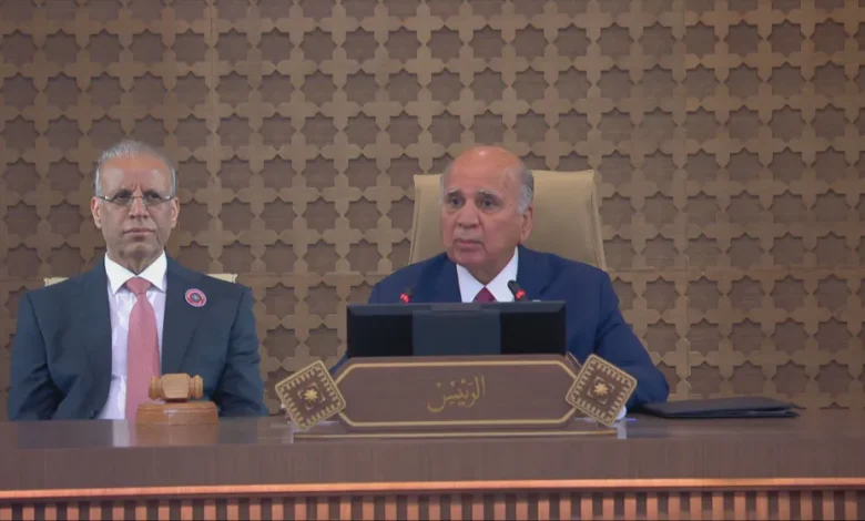 فؤاد حسين: تضافر الجهود العربية بات ضرورة إقليمية. 6825af50ce013