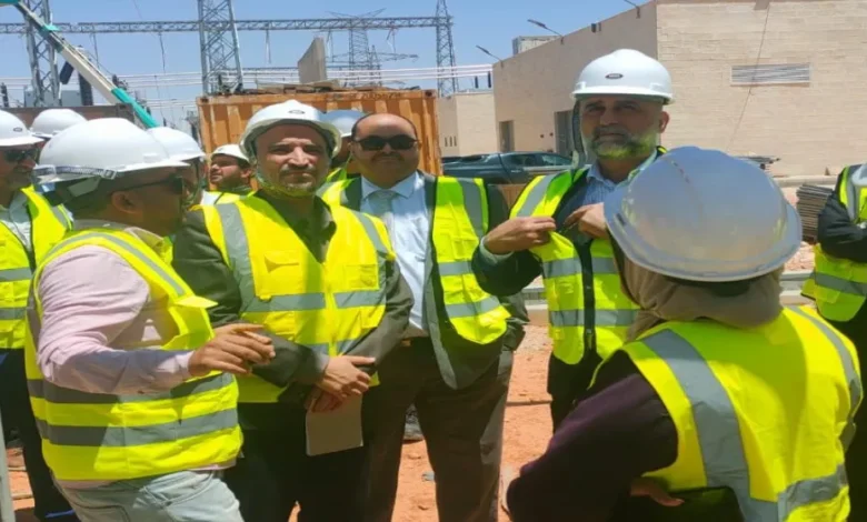 البطاينة يتفقد سير العمل بمشروع إنشاء محطة تحويل الريشة. 6825c890e941f